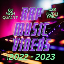 Load image into Gallery viewer, New (2022-2023) Rap Videos , USB Flash Drive, Over 3.5 Hours of Music Visuals
