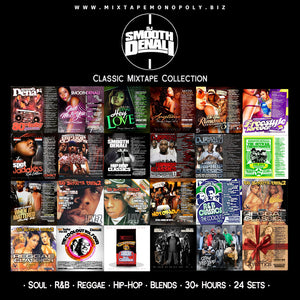 DJ Smooth Denali - Classic Mixtape Collection - Soul, R&B, Hip-Hop, Christmas -USB Flash Drive, Thumb Drive, 30+ Hours (24 Sets)