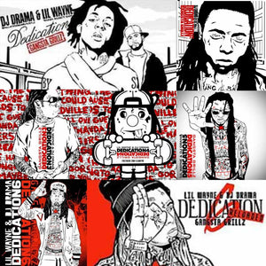 Lil Wayne & DJ Drama Dedication Mixtape Series, USB Flash Drive - Complete Collection
