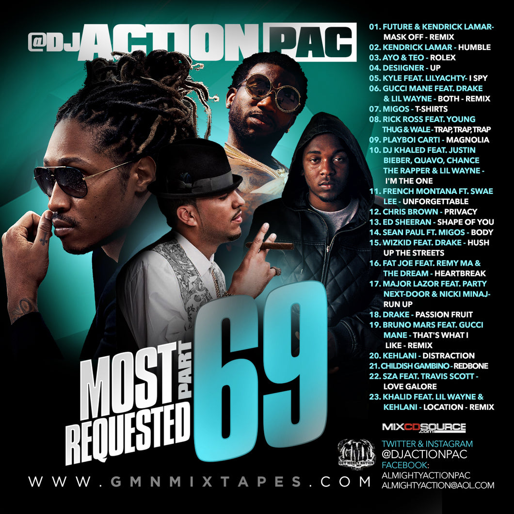 DJ ACTION PAC - MOST REQUESTED 69 (CLEAN)