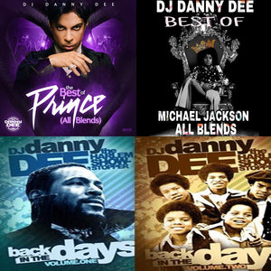 Prince Blends, Michael Jackson Blends + Back in the Days Vol 1 & 2, USB Flash Drive, Thumb Drive