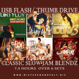 Classic Slow Jam Blendz, USB Flash Drive, Thumb Drive, Over 7.5 Hours Of R&B Music Blends