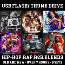 Load image into Gallery viewer, New Rap (2021) and Old School Hip-Hop, R&amp;B and Party Blends, USB Flash Drive, Thumb Drive, Memory Stick, Zip Drive, Over 7 hours of Music
